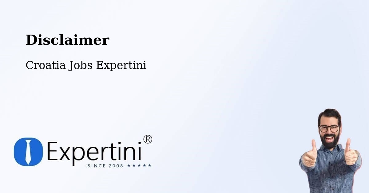 Disclaimer – Cerna - Croatia Jobs Expertini