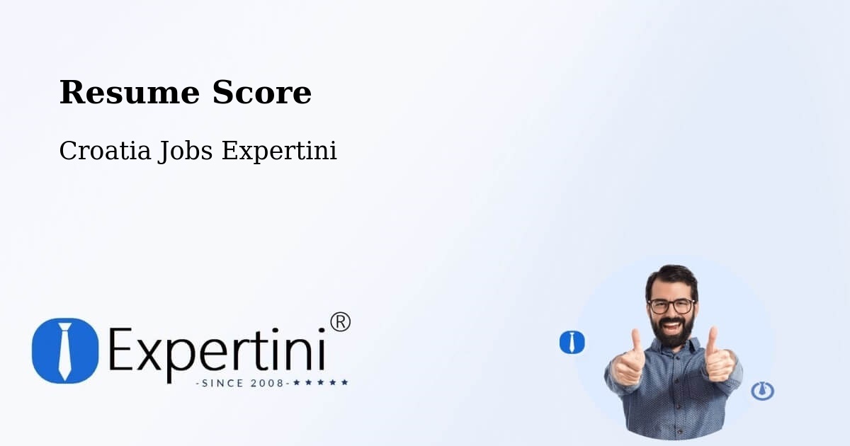 Resume Score & Job Description Match Tool – Cerna - Croatia Jobs Expertini
